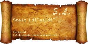 Stelz László névjegykártya